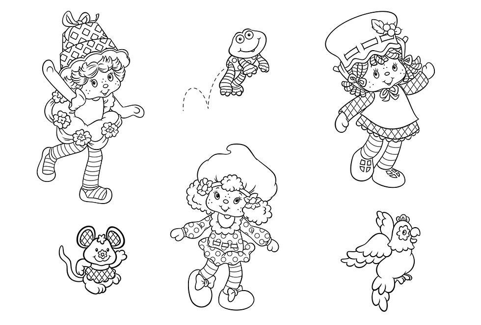 Activity page showing several characters and their pets, asking the viewer to match each character with the correct pet.